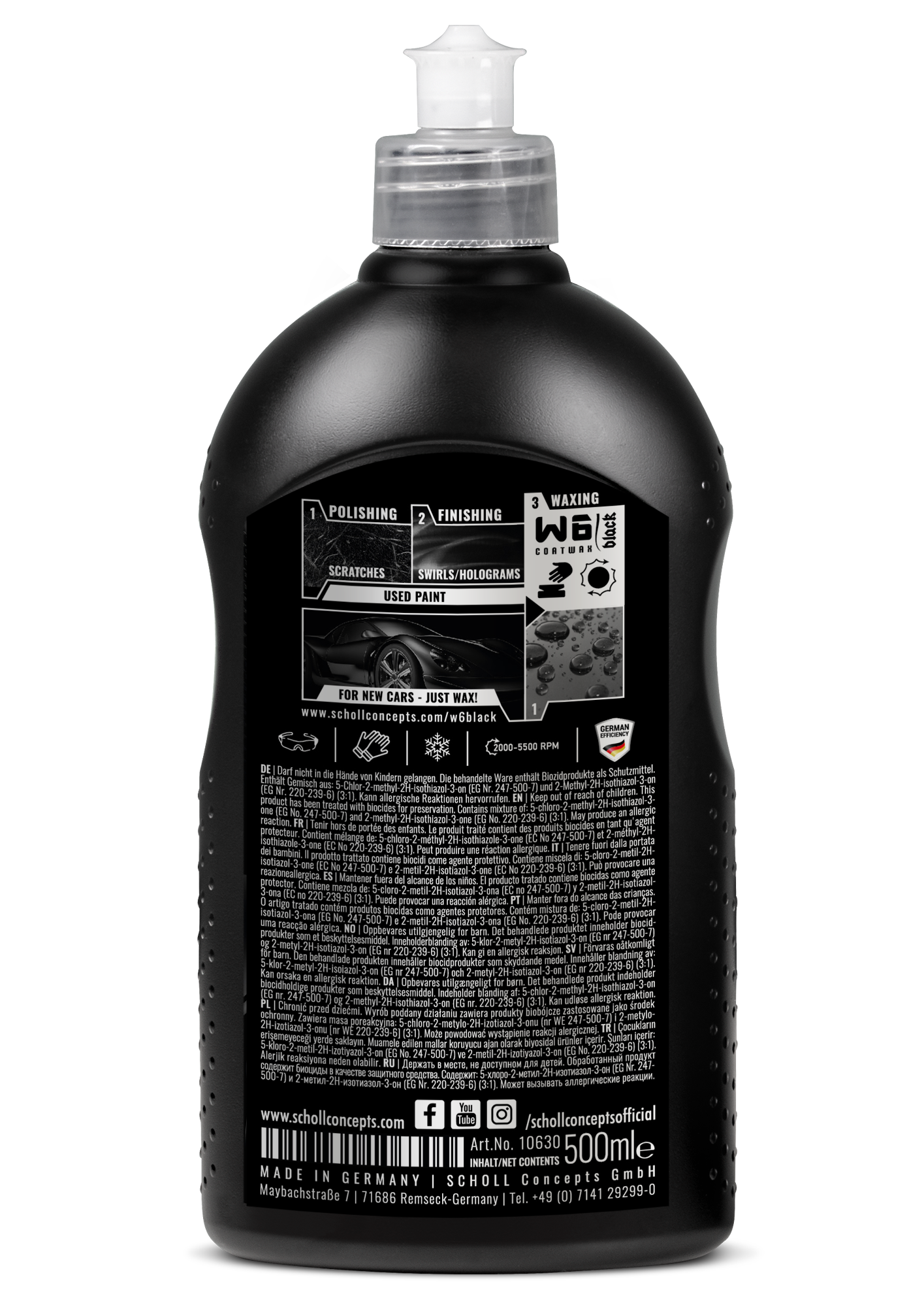 W6 BLACK Coatwax