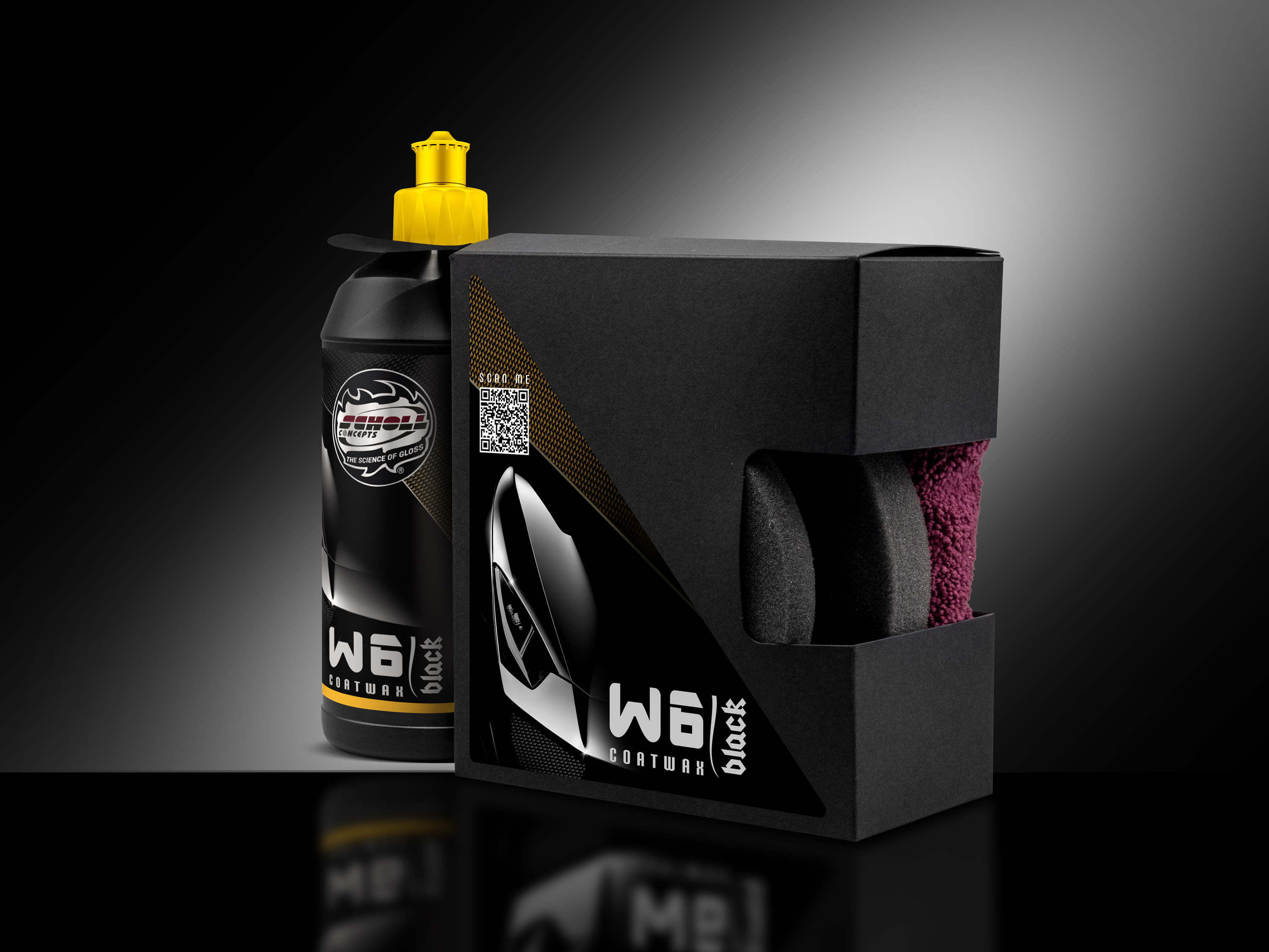 W6 Black Coatwax | Sealant Bundle-Box manuelle Verarbeitung