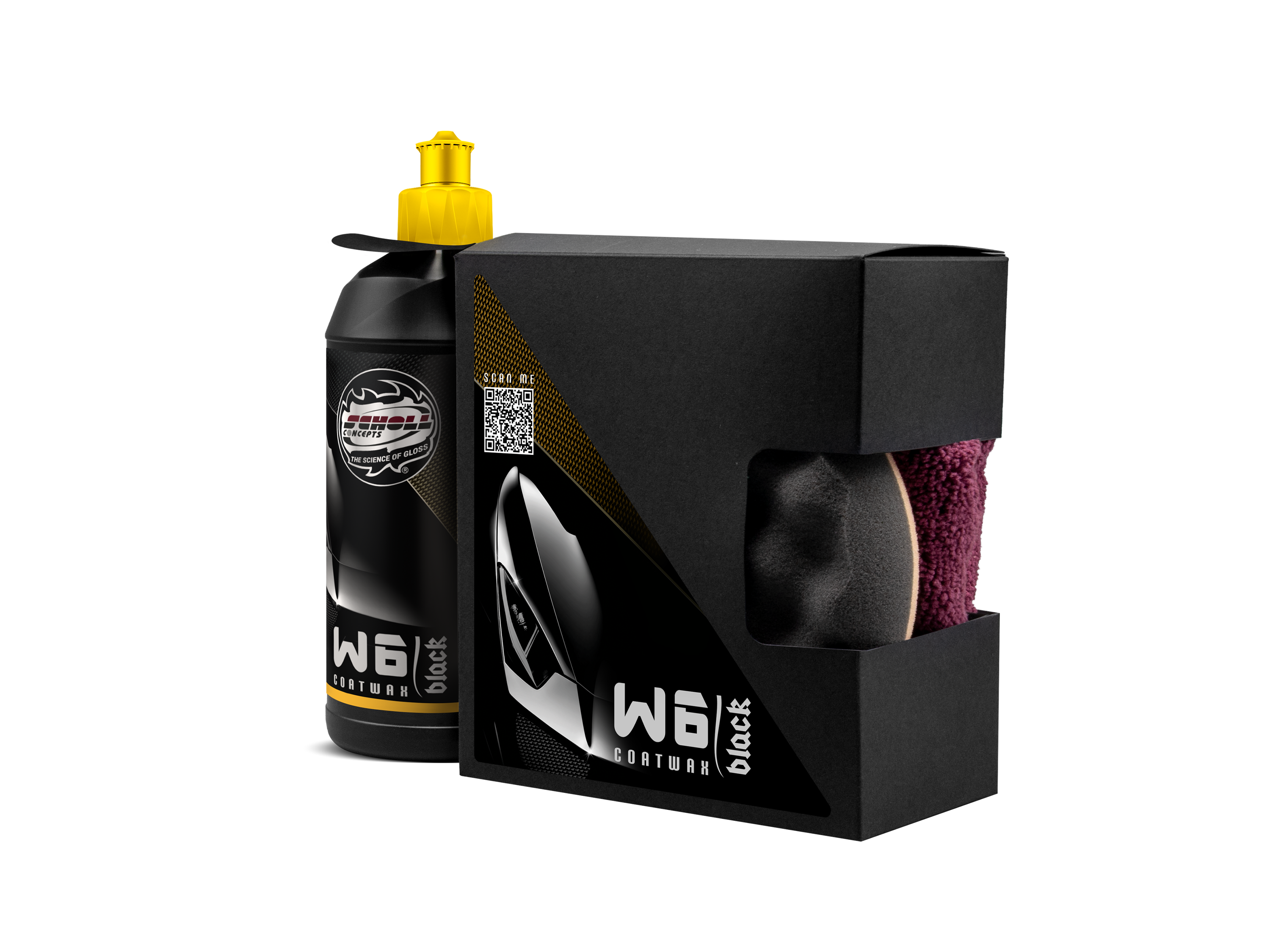 W6 Black Coatwax | Sealant Bundle-Box maschinelle Verarbeitung