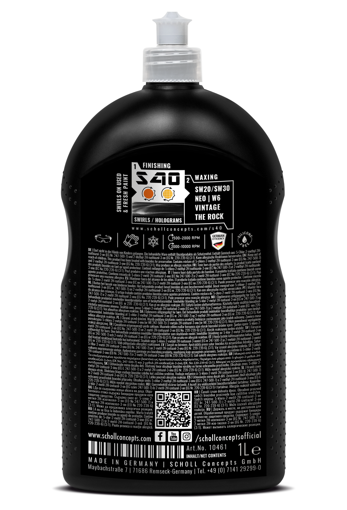 S40 Anti-Swirl Compound 1 Ltr.