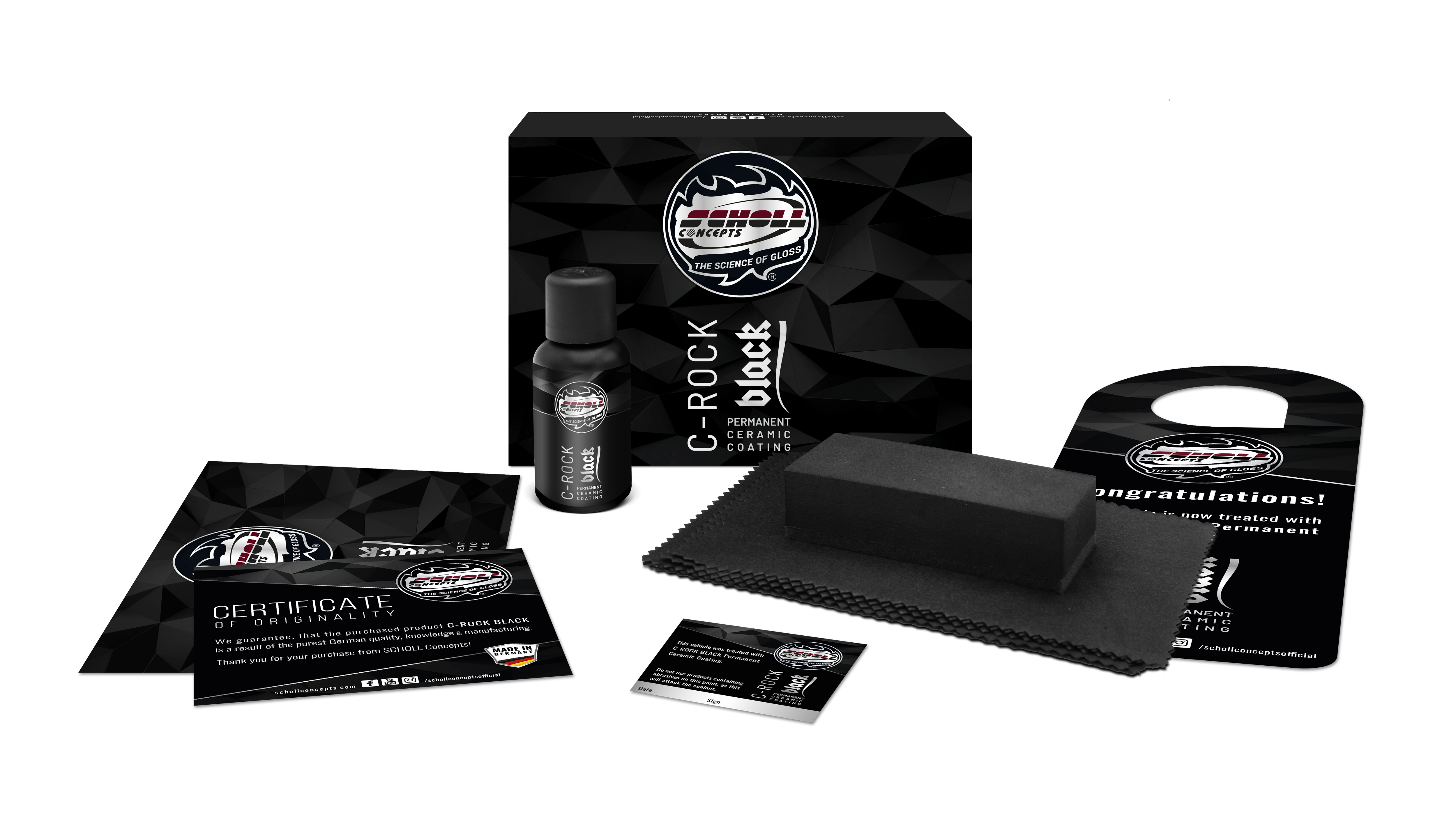 C-ROCK BLACK Permanent Ceramic Coating Bundle