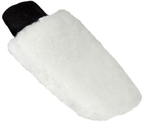 GLOVE Lammfell-Handschuh Weiß