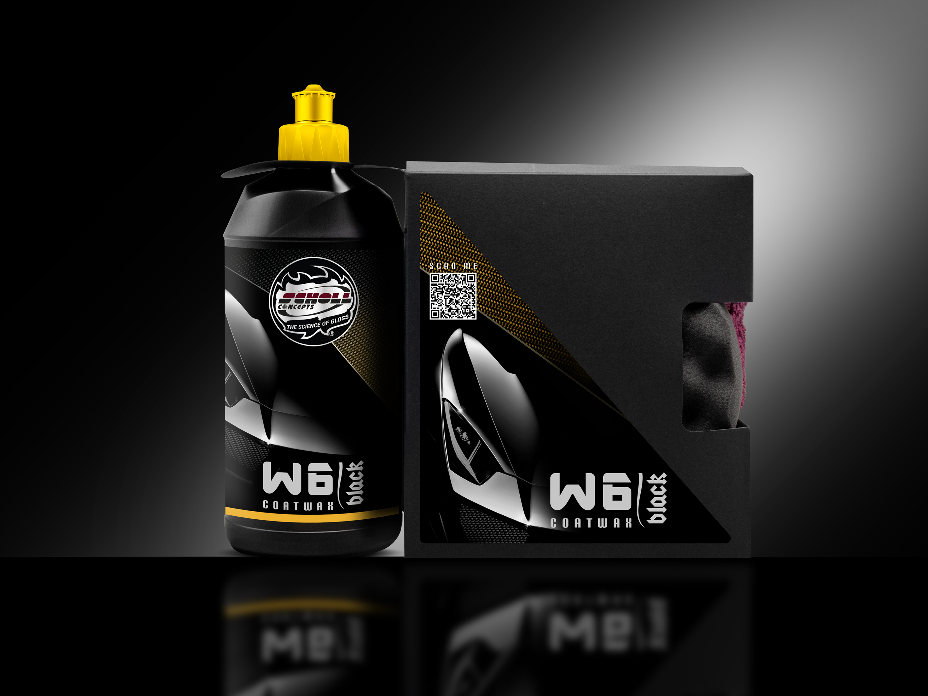 W6 Black Coatwax | Sealant Bundle-Box maschinelle Verarbeitung