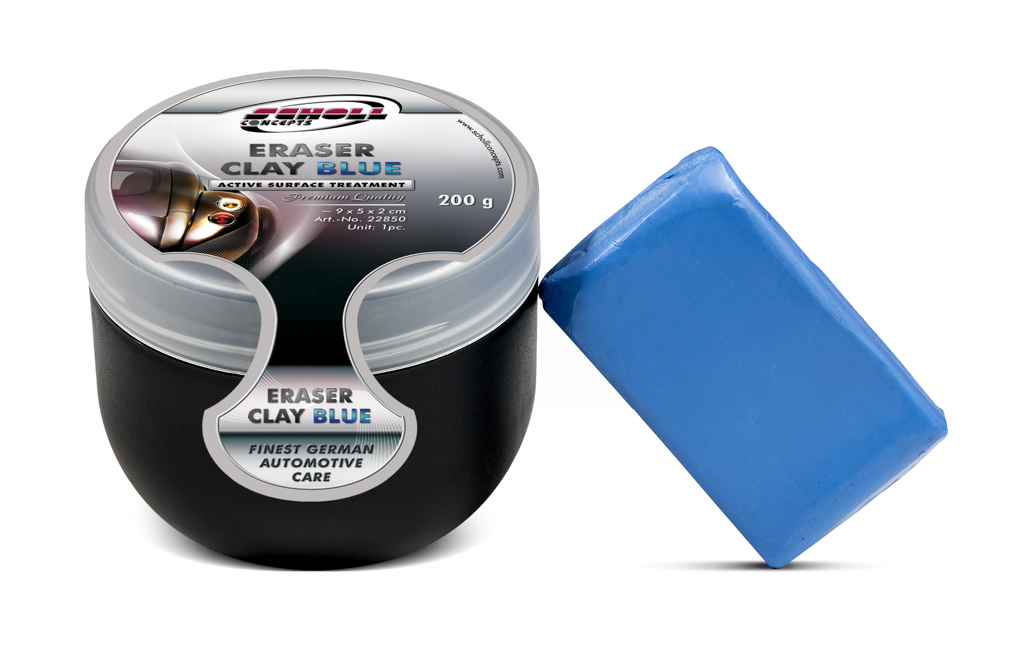 CLAY&CLEAN Eraser Clay 200 g blue Box