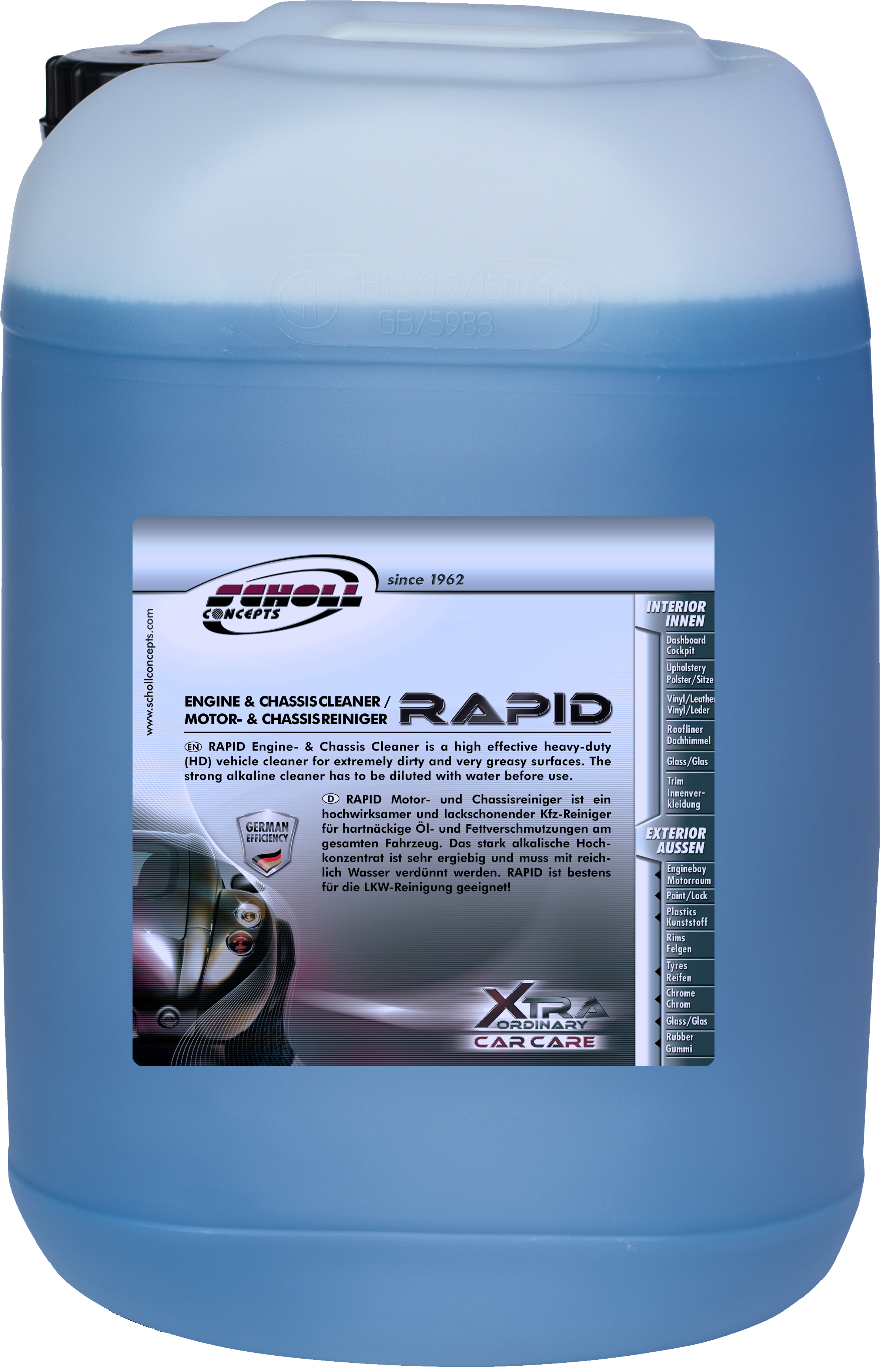 RAPID plus Motor- & Chassisreiniger 25 Ltr., 25 Ltr