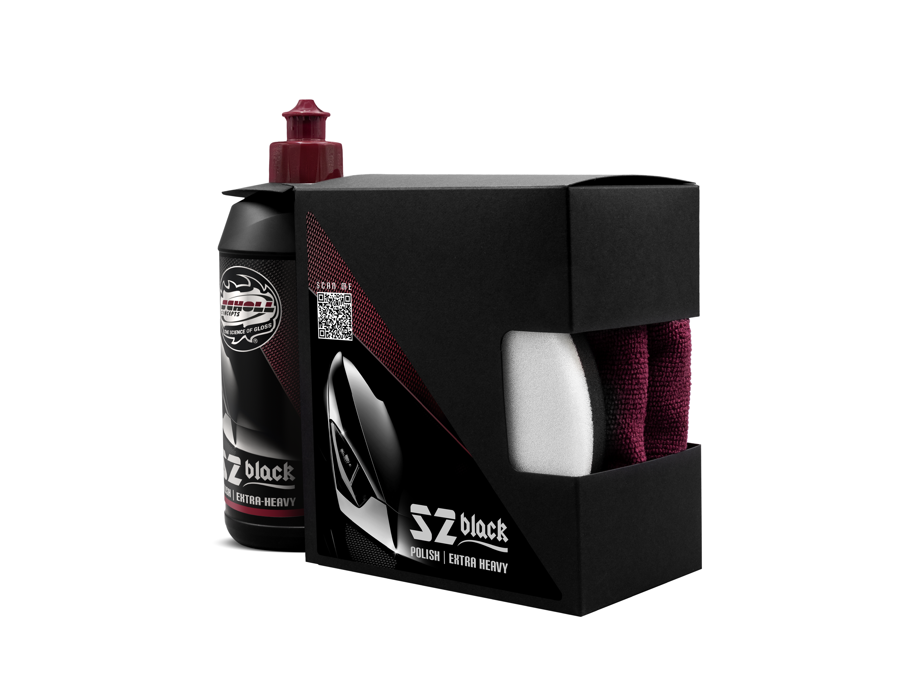 S2 Black Extra-Heavy-Cut | Polish & Pad Bundle-Box