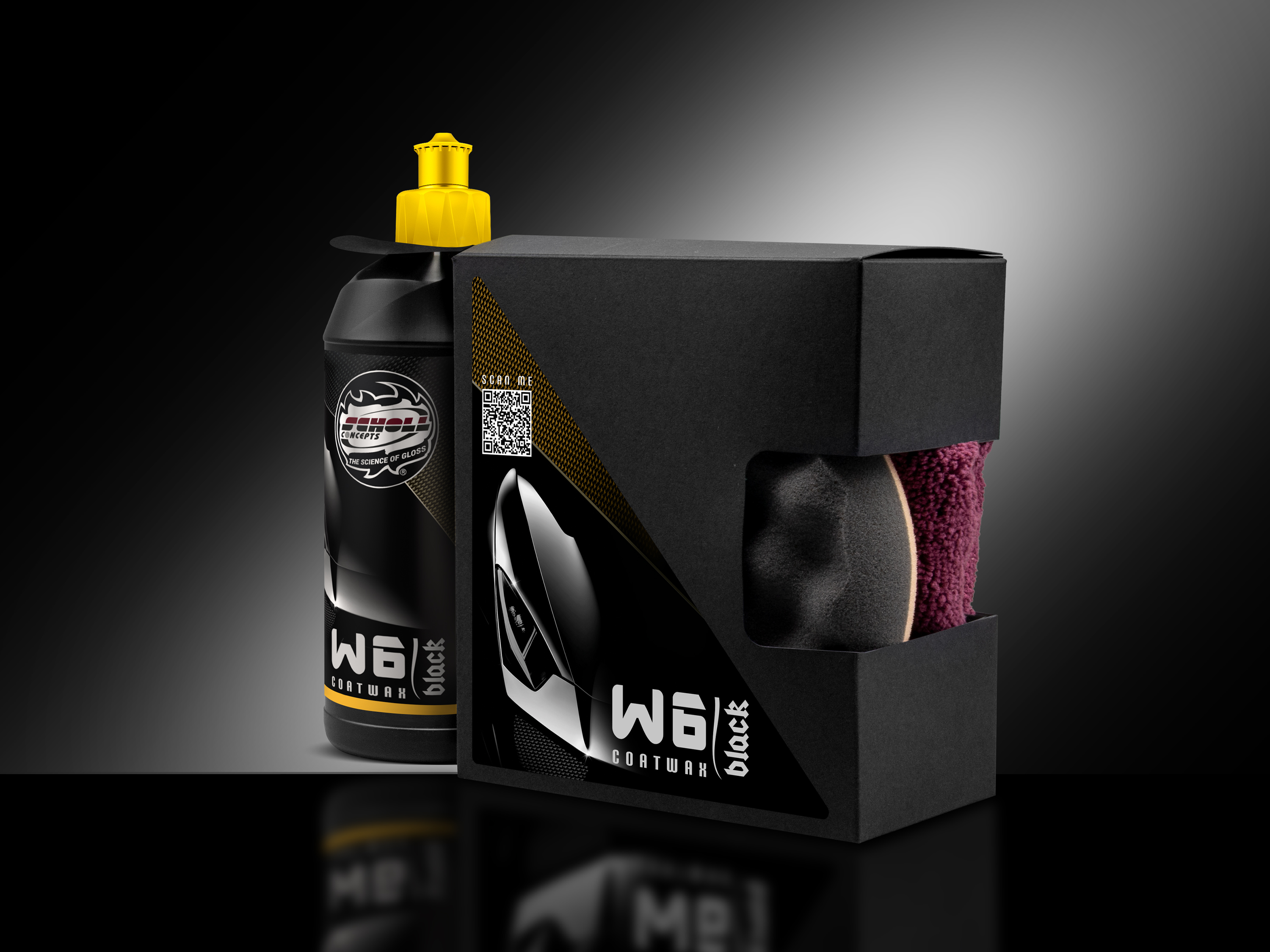 W6 Black Coatwax | Sealant Bundle-Box maschinelle Verarbeitung